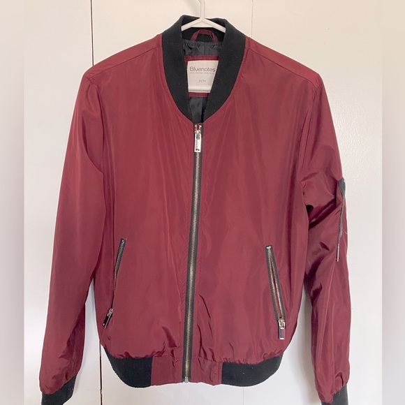 Women’s - Bomber Jacket - Blue Notes - Size M - Picture 1 of 5